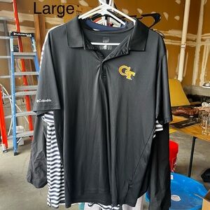Georgia Tech Columbia Black Polo